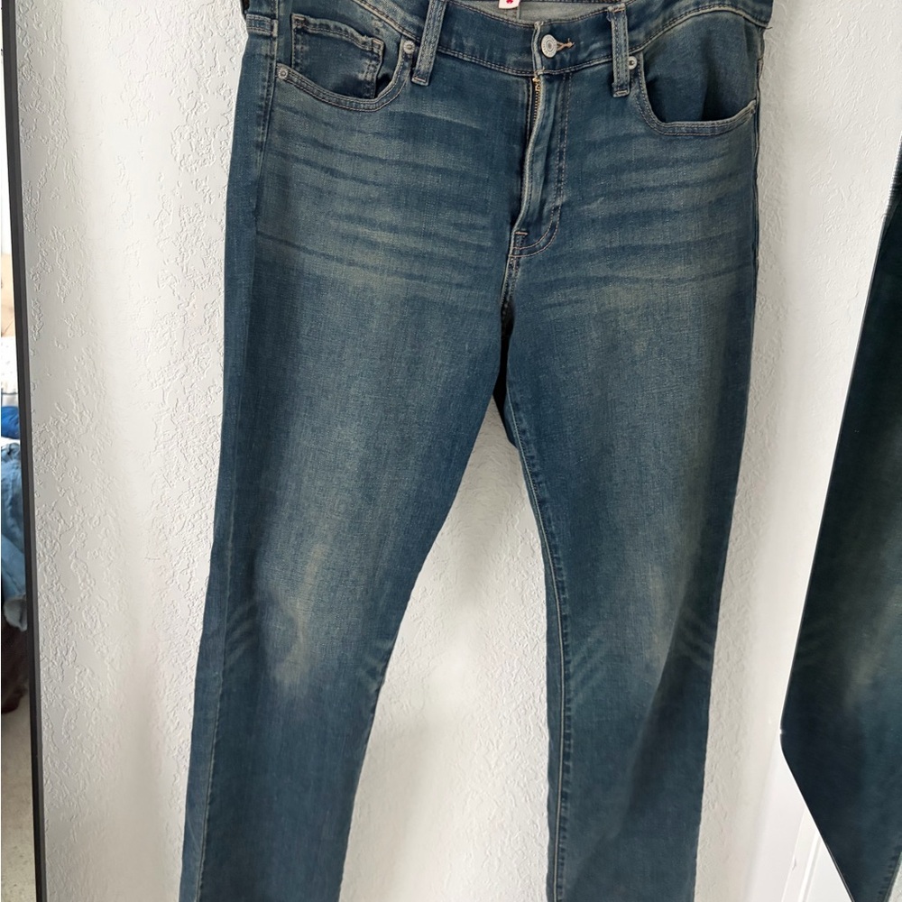 Women Lucky Brand Men's Straight Blue Jeans